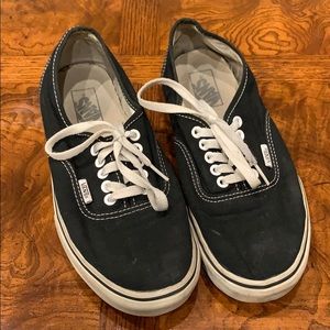 Black lace up vans